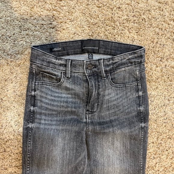 WHBM High Rise Straight Charcoal Wash Women's 0 - Picture 3 of 6